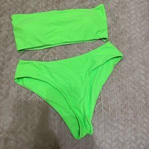green high waisted bikini